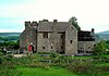 Penhow castle viewed from the parish church