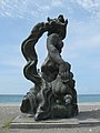 Statue of Medea on the beach