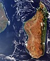 A view of Madagascar and the Mozambique Channel