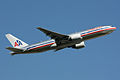 Ancienne livrée d'un Boeing 777-200 d'American Airlines, en 2010.