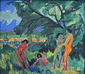 Spielende nackte Menschen, Ernst Ludwig Kirchner, Pinakothek der Moderne