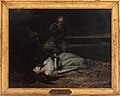 Alfred Dehodencq, Virginie retrouvée morte sur la plage, 1849, huile sur toile, coll. Musée de Dinan - Ville de Dinan.