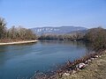 Le Rhône à Saint-Genix-sur-Guiers.