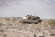 Tank Abrams dari Batalion Tank ke-1 Marinir Amerika