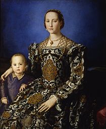 Anolo Bronzino - "Toledolu Eleonor və oğlu Covanni de Mediçinin portreti", 1544-1545, Uffitsi qalereyası