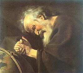 Heraclitus geschilderd door Johannes Moreelse