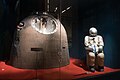 Shenzhou 5 return capsule and space suit displayed at the National Museum of China