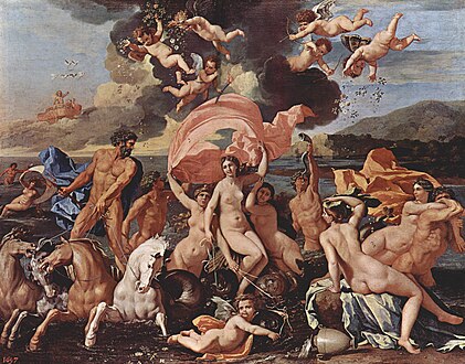 Le Triomphe de Neptune ou La Naissance de Vénus, Nicolas Poussin, 1635. Philadelphia Museum of Art.