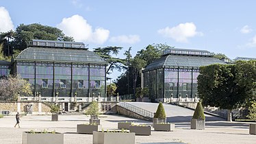 Les serres de l'histoire des plantes et de Nouvelle-Calédonie.