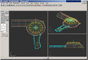 The CADKEY user interface (Windows)