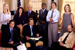 THE WEST WING, clockwise from top left: Janel Moloney, Stockard Channing, John Spencer, Dule Hill, Bradley Whitford, Allison Janney, Richard Schiff, Martin Sheen, Rob Lowe, 1999-,  © NBC / Courtesy: Everett Collection