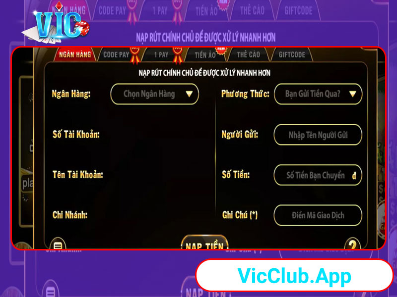 Chỉ chưa đầy 1 phút để giao dịch tại Vic Club