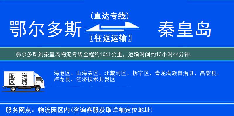 鄂尔多斯到物流专线