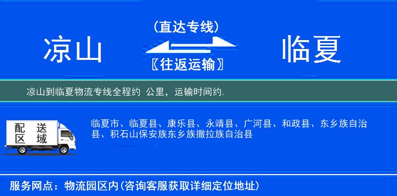 凉山到临夏物流专线