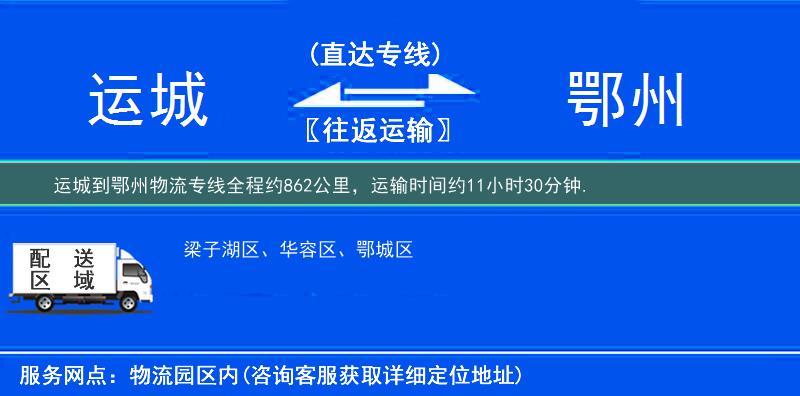 运城到鄂州物流专线