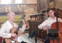 Duo Marier performing at St Peter's