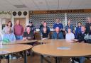 Cllr Leagh Douglas and some recent attendees of Sporting Memories at Selkirk RFC