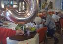 The café marked the occasion with a celebration