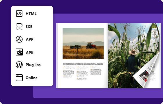 publish_flipbook_in_multiple_formats_like_HTML_EXE_or_upload_it_online