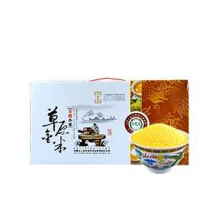 二龙屯小米草原有机金米1kg*5盒