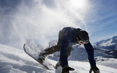 snowboarding