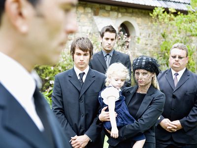 child at funeral