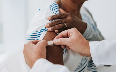 Bandage after vaccine