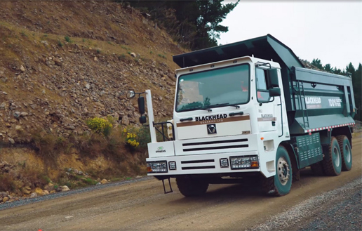 XCMG Pure electric mining dump truck in New Zealand