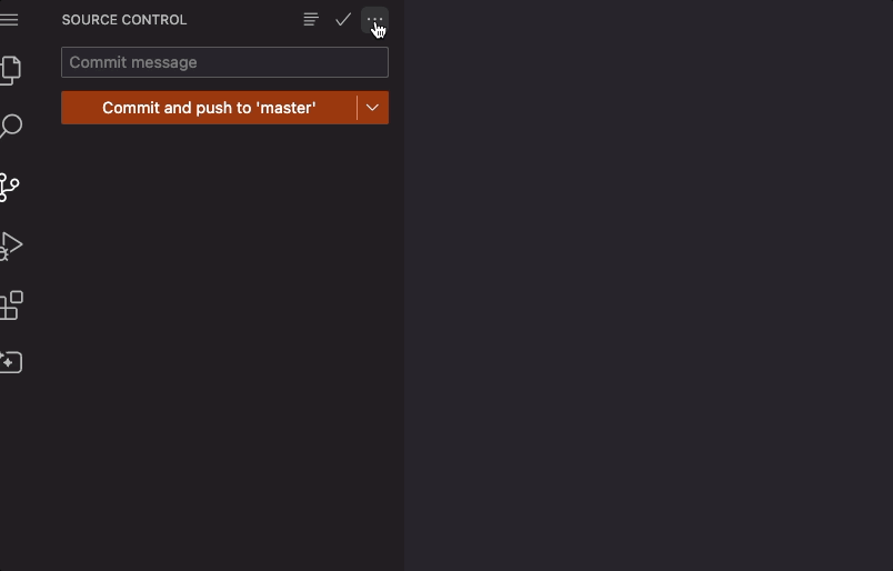 新しいWeb IDEソースコントロール操作