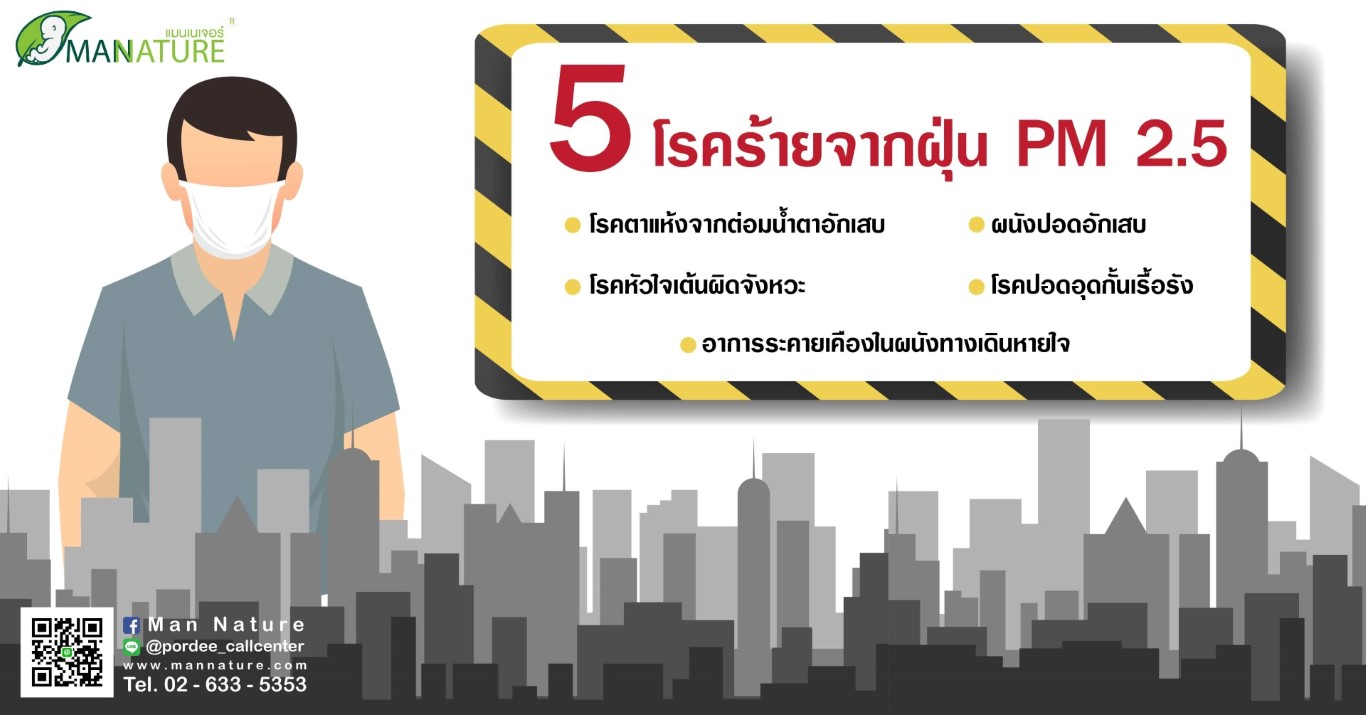 5 โรคร้ายจากฝุ่น PM 2.5