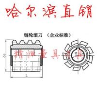 哈一工 磨齿链轮滚刀 31.75*19.05 JB/T7427-1994