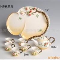 8头法兰瓷茶具,功夫茶具套装