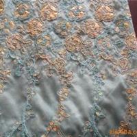 绣花烫金纱embroider foil voile