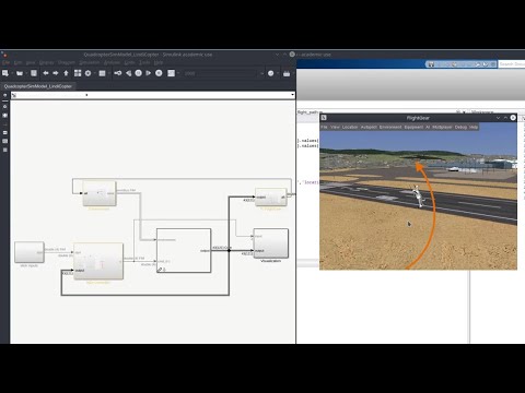 Quadrotor Flight Path Control Demo