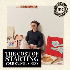 A Future-owned graphic for Marie Claire's The Cost of Starting Your Own Business of Ella Emhoff and knitwear from Soft Hand Knit Club