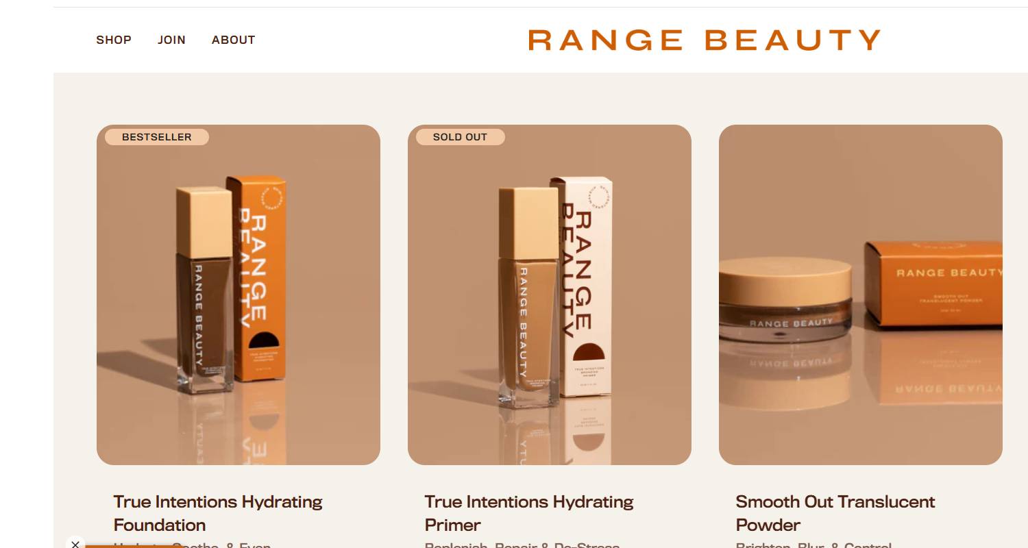 Range Beauty | Negozi Shopify