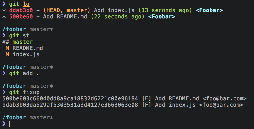 git fixup