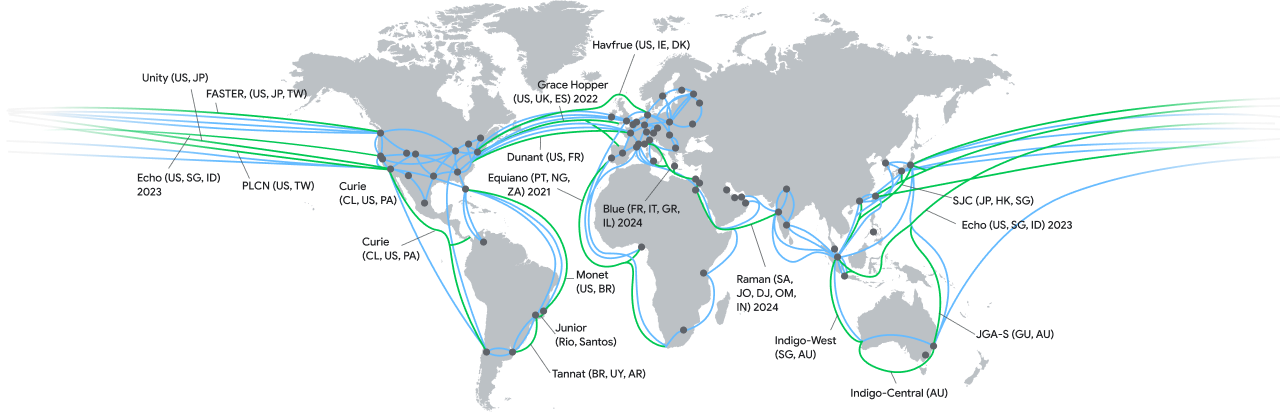 Mapa com alfinetes que mostram os locais de regiões e zonas