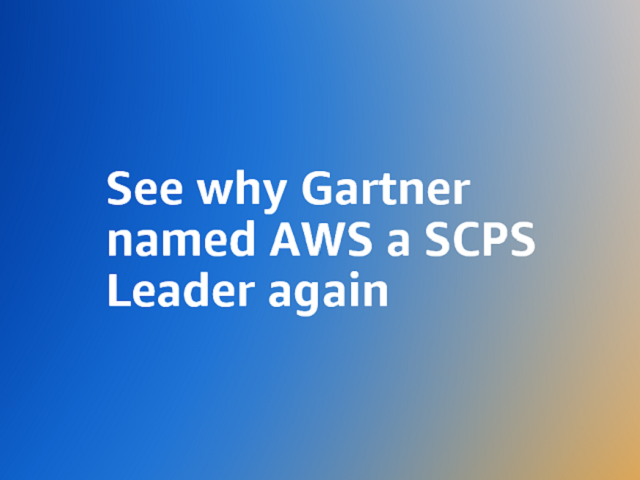 AWS Leader ใน Gartner SCPS Quadrant