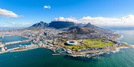 Aerial photo of Cape Town