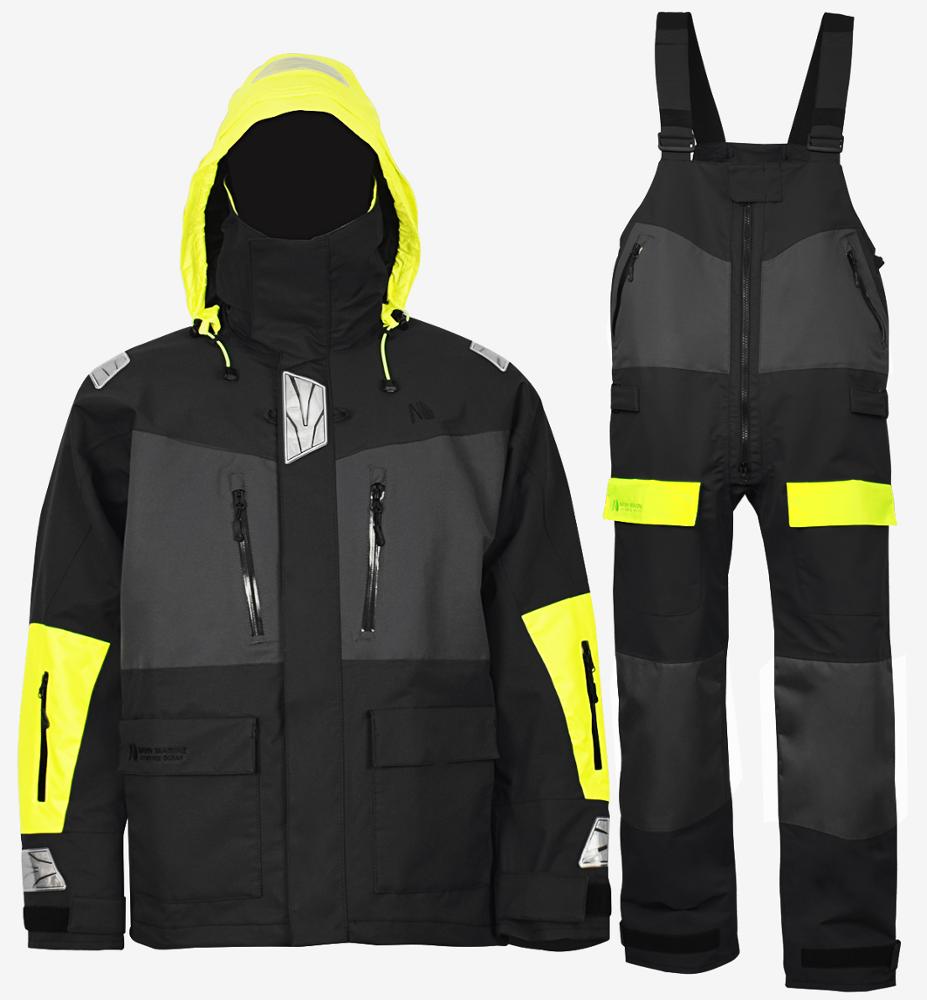 Navis Marine Offshore Segeljacke Lätzchen Hosen für Männer Frauen Angeln Regenanzug Foul Wetter Gear Pro Atmungsaktiv