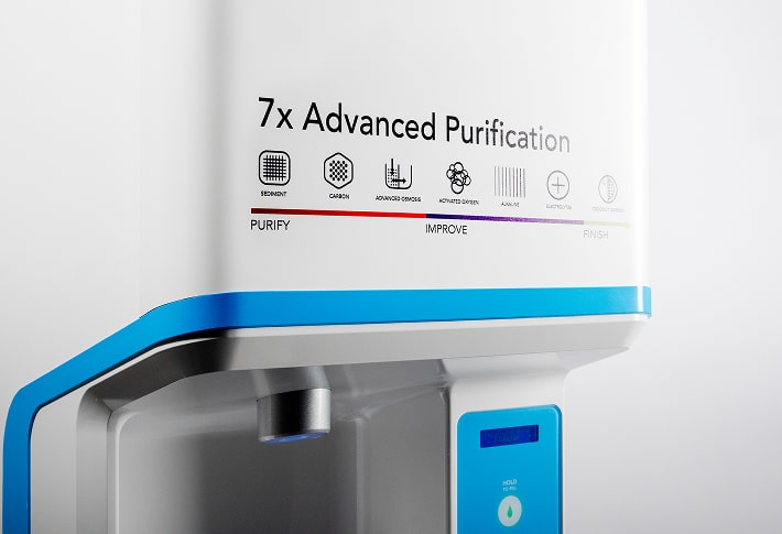 7x advanced purification on flowater refill station