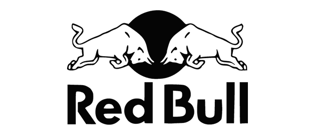 redbull logo black and white