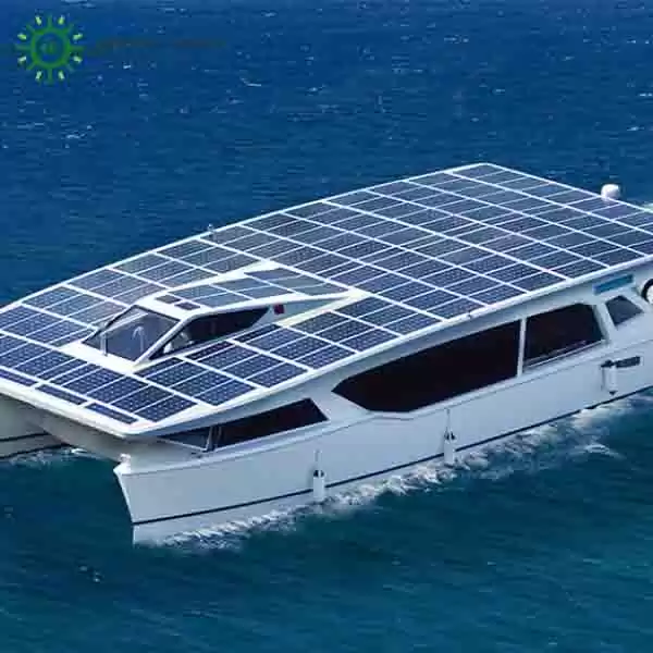 12400W Solar Catamaran With High Efficiency Flexible Solar Panels