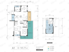 福天滨江院子A1 141㎡户型户型图