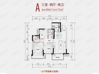 国悦·九曲湾A户型户型图