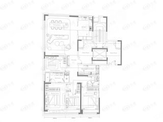 三迪·灞河壹號180㎡四室两厅两卫户型图