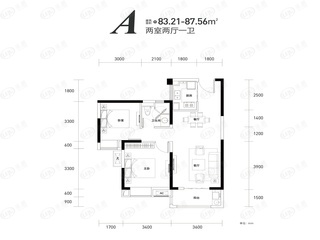 福星惠誉水岸国际澜桥公馆龙桂苑A户型户型图