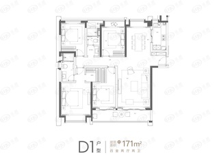 武汉城建·星河2049·星里城D1户型户型图