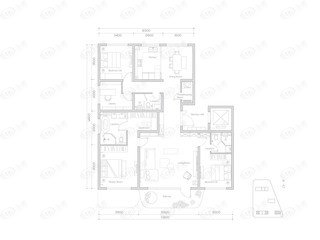 首开香溪郡A户型户型图